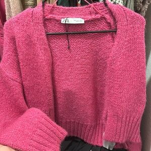 Zara pink cardigan